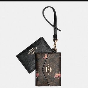 🐁NWT Coach Lanyard Set with Party Mouse Print